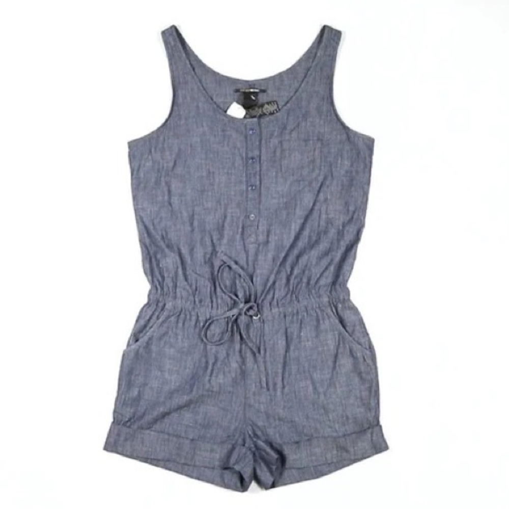 LUCKY BRAND CHAMBRAY ROMPER